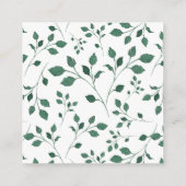 Rustic Greenery Wreath | Invoegen huwelijksregiste Informatiekaartje (Achterkant)