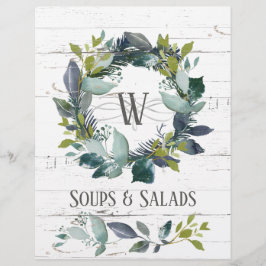 Rustic Greenery Wreath Recipe Organisator Divider