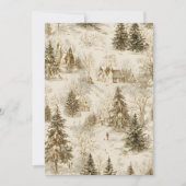 Rustic grenen bos uitnodiging achtergrond | Vintag (Voorkant)