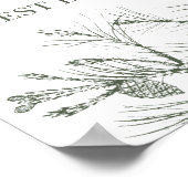 Rustic grenen trouwgastboek bord poster (Hoek)