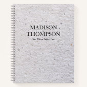 Rustic Grey Antiek  papier textuur Notitieboek (Voorkant)