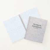 Rustic Grey Antiek  papier textuur Notitieboek (Binnen)