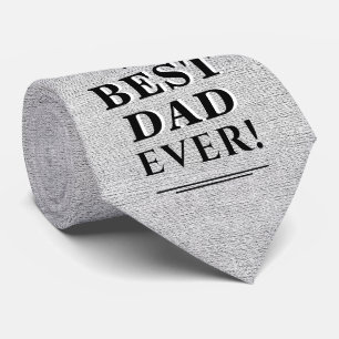 Rustic Grey Best Pap Ever Vader Day Stropdas