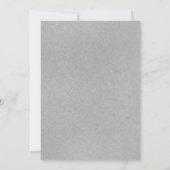 Rustic Grey Bridal Shower Invitations Kaart (Achterkant)