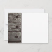 Rustic Grey Fence Bedankt voor je briefkaart (Achterkant)