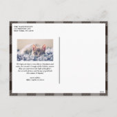 Rustic Grey Pset Merry-kerstfoto Feestdagenkaart (Achterkant)