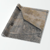 Rustic Grey Sepia Barn  weefseltape Cadeaupapier (Uitgerold)