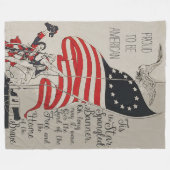 Rustic Grey  Vlag Verenigde Staten van Amerika Fleece Deken (Voorkant (Horizontaal))