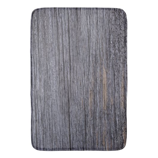 Rustic Grey Wood Grain Boerderij House Badmat (Voorkant Verticaal)