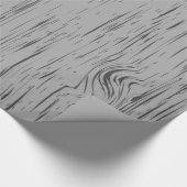 Rustic Grey Wood Grain Cadeaupapier (Hoek)