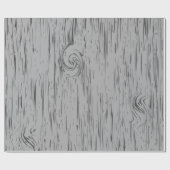 Rustic Grey Wood Grain Cadeaupapier (Vlak)