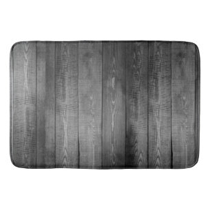 Rustic Grey Wood Planks Badmat