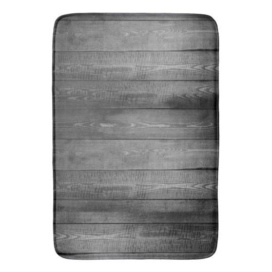 Rustic Grey Wood Planks Badmat (Voorkant Verticaal)