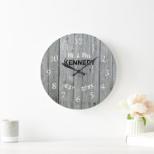 Rustic Grey Wood Wedding Jubileum Grote Klok (Huis)