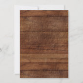 Rustic Grill en Chill Afstuderen BBQ Party Kaart (Achterkant)