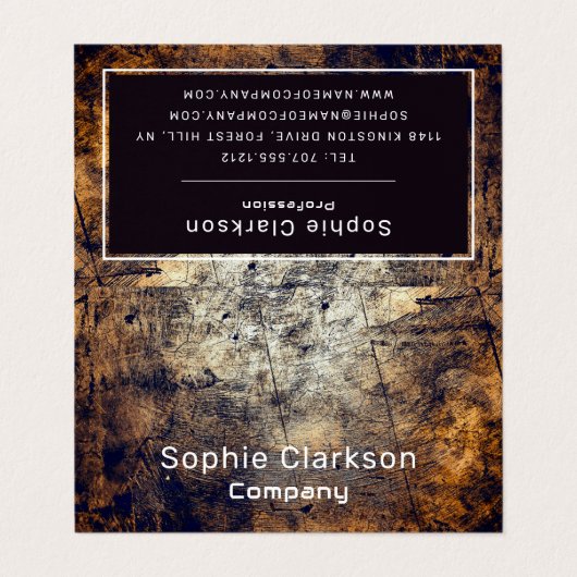 Rustic Grime Double Loyalty Visitekaartje (Buitenkant ongevouwen)