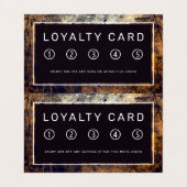 Rustic Grime Double Loyalty Visitekaartje (Binnenkant ongevouwen)