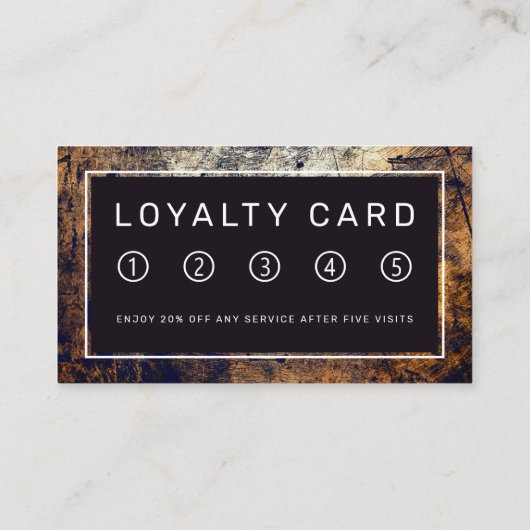 Rustic Grime Klantenkaartje (Achterkant)