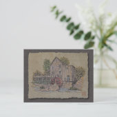 Rustic Gristmill Briefkaart (Staand voorkant)