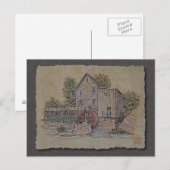 Rustic Gristmill Briefkaart (Voorkant / Achterkant)