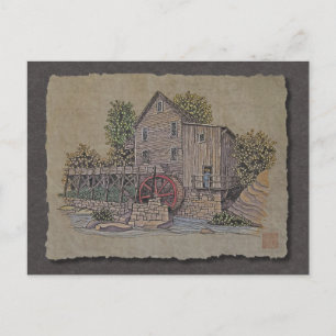 Rustic Gristmill Briefkaart