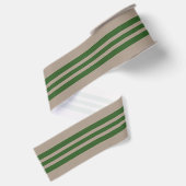 Rustic Groen Drie Stroken 1 1/2 Inch Kerst- Grosgrain Lint (Achterkant)