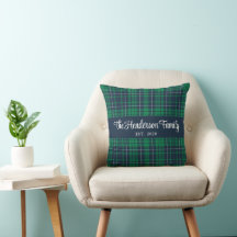 Rustic Groen Geruite Familienaam