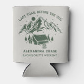 Rustic Groen Kamp Bachelorette Weekend Blikjeskoeler (Voorkant)