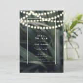 Rustic Groen Lente Gras & Lichten Sweet 16 Kaart (Staand voorkant)