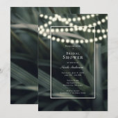 Rustic Groen Lente Gras & Lichten Sweet 16 Kaart (Voorkant / Achterkant)