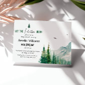 Rustic Groene Avontuur Baby Shower Kaart