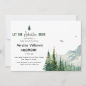 Rustic Groene Avontuur Baby Shower Kaart (Voorkant)