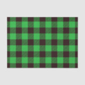 Rustic groene Buffalo geruite ruitpatroon Tissuepapier (Voorkant)