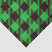 Rustic groene Buffalo geruite ruitpatroon Tissuepapier (Detail)