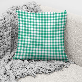 Rustic groene geruite ruiten patroon kussen