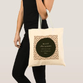 Rustic groene kerstbomen cadeau van tote bag (Voorkant (product))