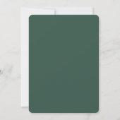 Rustic groene slinger plaid strik kerstfeest kaart (Achterkant)