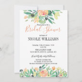 RUSTIC Groene waterverf roze pioen Vrijgezellenfee Kaart (Voorkant)