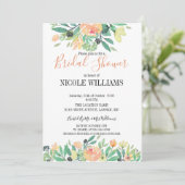 RUSTIC Groene waterverf roze pioen Vrijgezellenfee Kaart (Staand voorkant)