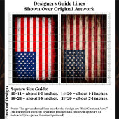 Rustic & Grunge Amerikaanse Vlag Paar EW9 Decoupag Tissuepapier