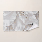 *~* Rustic Grunge Azalea Flowers White Neutral  Bad Handdoek (Handdoek)
