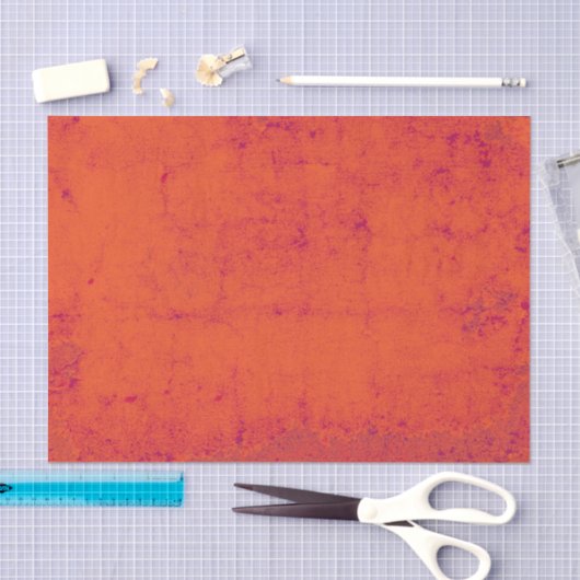  Rustic Grunge Bright Oranje achtergrond Tissuepapier (Craft)