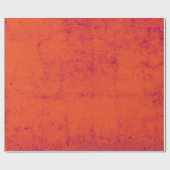 Rustic Grunge Burnt Oranje achtergrond Cadeaupapier (Vlak)