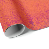 Rustic Grunge Burnt Oranje achtergrond Cadeaupapier (Rol Hoek)