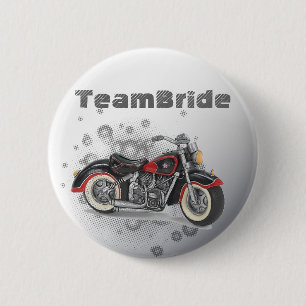 Rustic grunge Motorcyle Biker Wedding Ronde Button 5,7 Cm