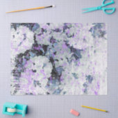 ** Rustic Grunge Rhododendron Bloemen Wit Roze Tissuepapier (Craft)