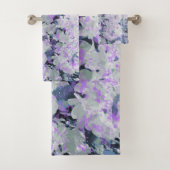 *~* Rustic Grunge Rhododendron Flowers White Blush Bad Handdoek (Insitu)