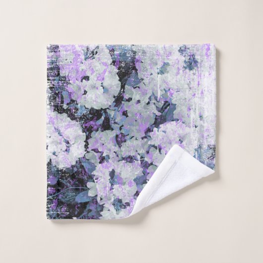 *~* Rustic Grunge Rhododendron Flowers White Blush Bad Handdoek (Wasdoekje)