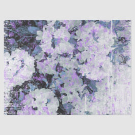 *~* Rustic Grunge Rhododendron Flowers White Blush Tissuepapier