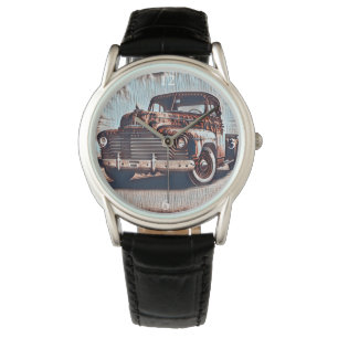 Rustic Grunge Truck - Een schoonheid Horloge